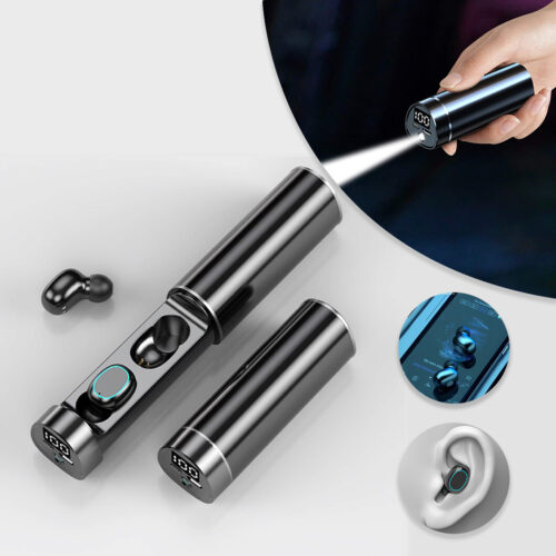 Wireless Bluetooth headphones N21 TWS with Power Display and Flashlight Waterproof